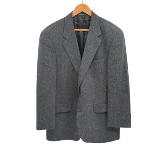 Chaps Ralph‎ Lauren Blazer Sport Coat Tweed Men Size 44R Blue
